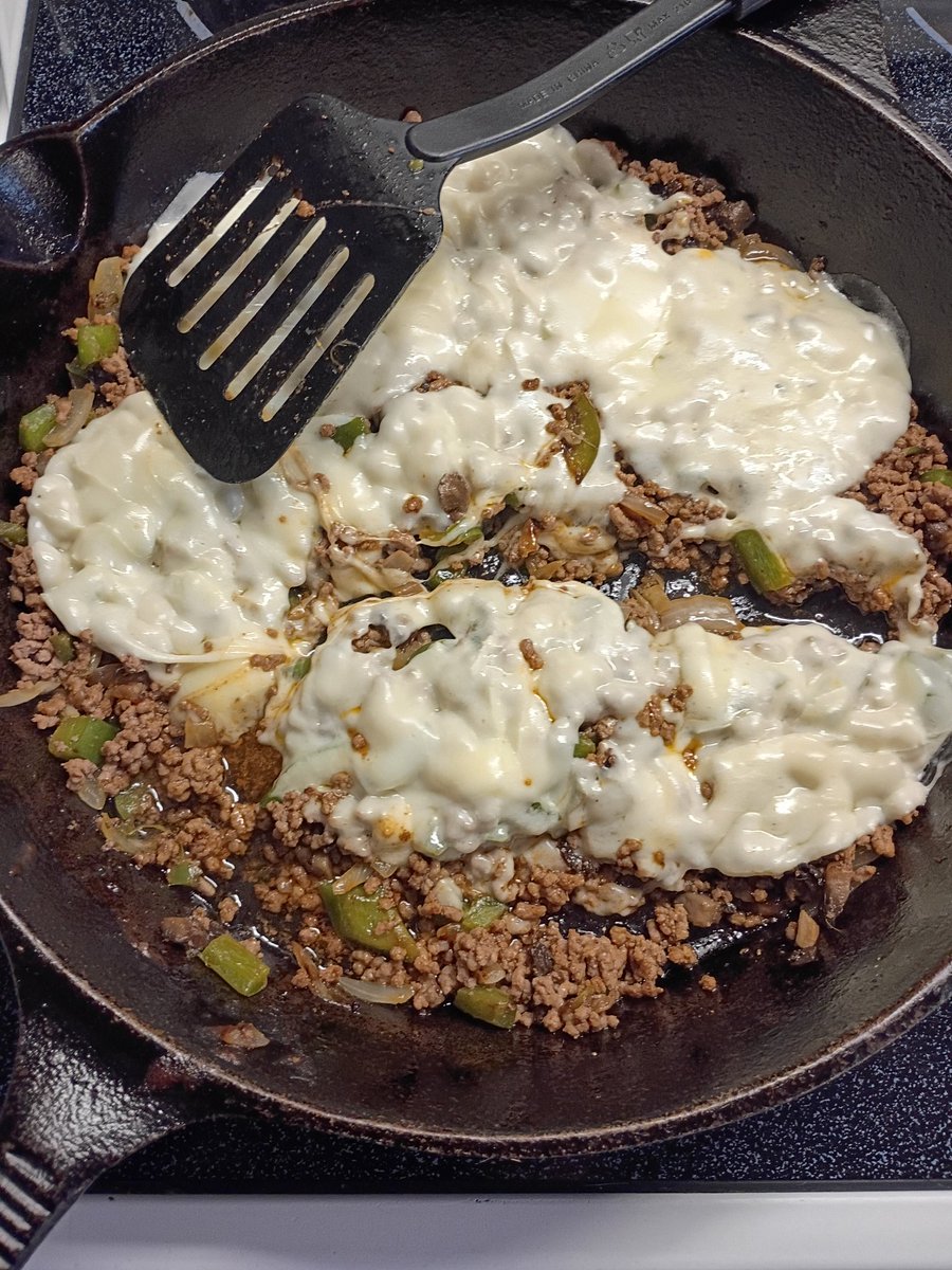 I know it's not going to be a popular idea, but tried ground beef Philly cheese steak sammiches today and really good, but definitely not Philly cheese steak!