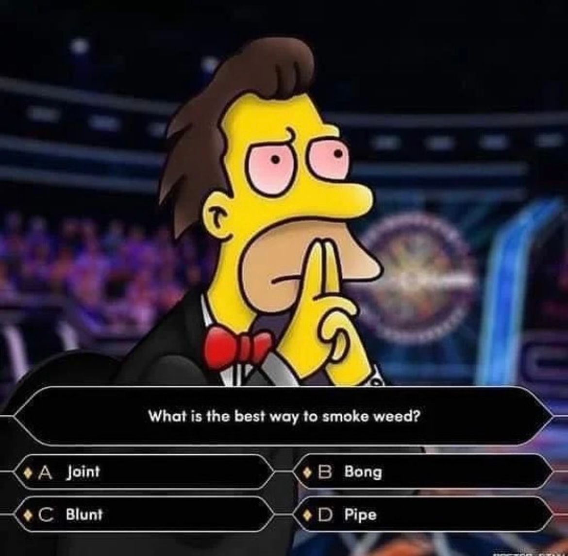 WeedPorns's tweet photo. There is only 1 correct answer https://t.co/25qnCAhocn