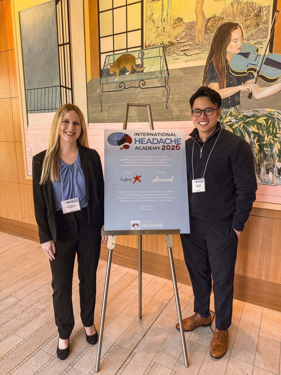 CLENeurons's tweet image. Great day at #IHA2026 seeing residents and faculty present exciting work in headache medicine.

Grateful to be part of a community pushing the field forward! @ahsheadache @HeadacheJournal @bradleyongmd 

#Headache #NeuroX #NeuroTwitter #Nmatch2026