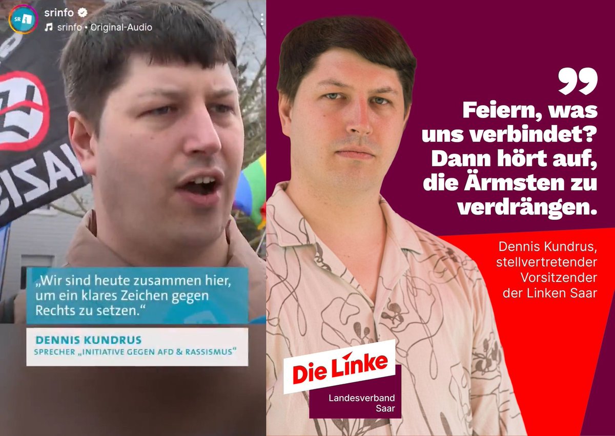Der Saarländische Rundfunk berichtet über ein Bündnis gegen die AfD. Dass der Sprecher bei "Die Linke"/SED ist, unterschlägt die Anstalt.
(via <a href="/OERRBlog/">ÖRR Blog.</a> )