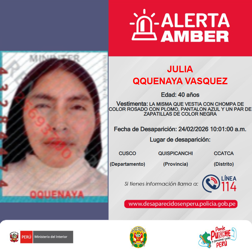 Alerta Amber PNP tweet media