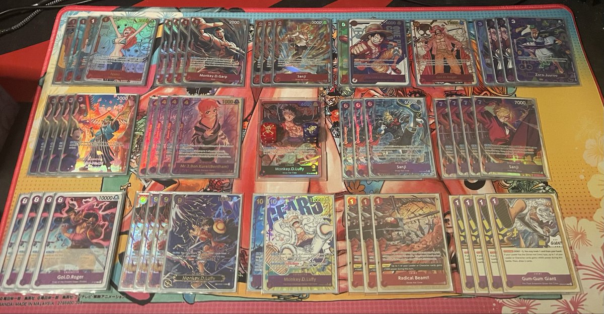 PunishedSilver's tweet photo. 1st place with RP Luffy at locals last night

Won all my dice rolls

Vs 🔴⚫️Koby (first) ⭕️
Vs 🔵🟡 Nami (first) ⭕️
Vs 🔴🟢 OP13 Luffy (first) ⭕️
Vs 🟢 Mihawk (first) ⭕️

I’m glad I got to have this burst of success with this leader in a modern format #onepiececardgame https://t.co/bKMdznxBR6