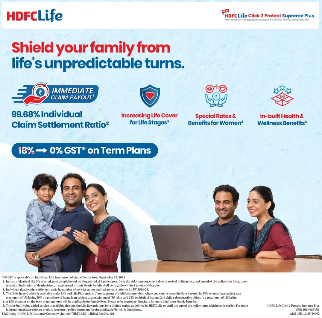 Amarnat91777421's tweet image. 🚨 *Special Limited-Time Offer* 🚨

Book your #TermInsurancePolicy before 10th March and unlock exciting benefits!

*Premium Waiver*: For the first 5 years, pay only 11 months’ premium — get 1 month absolutely free every year.

📞 *For details, call: 7030374740, 9325287733*