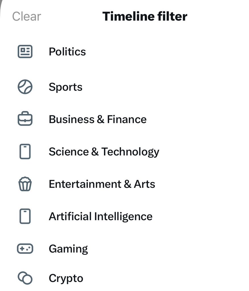 manutejeiro's tweet image. Now you can filter posts by topic.

No more endless scrolling.
No more irrelevant noise.

Want Web3 updates, AI insights, or crypto trends?
Just pick your topic and focus.

Finally, the timeline works for YOU.

Who else is excited to try this? 👇🔥

#XUpdate #SocialMediaTips