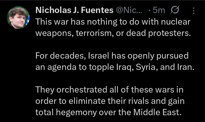 Conservative political influencer Nicholas Fuentes weighs in on Isreal