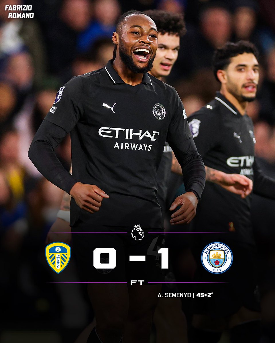Antoine Semenyo wins it for Man City at Elland Road! 🔵

Who’s been your Man of the Match?
