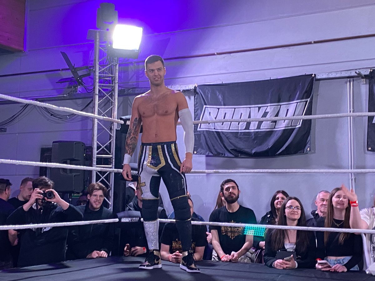 Maximo_is_here's tweet photo. Huge success for Adam Frost against previous wXw World Champion @petertihanyi1 at the Bodyzoi show https://t.co/XQaUcYfO3O