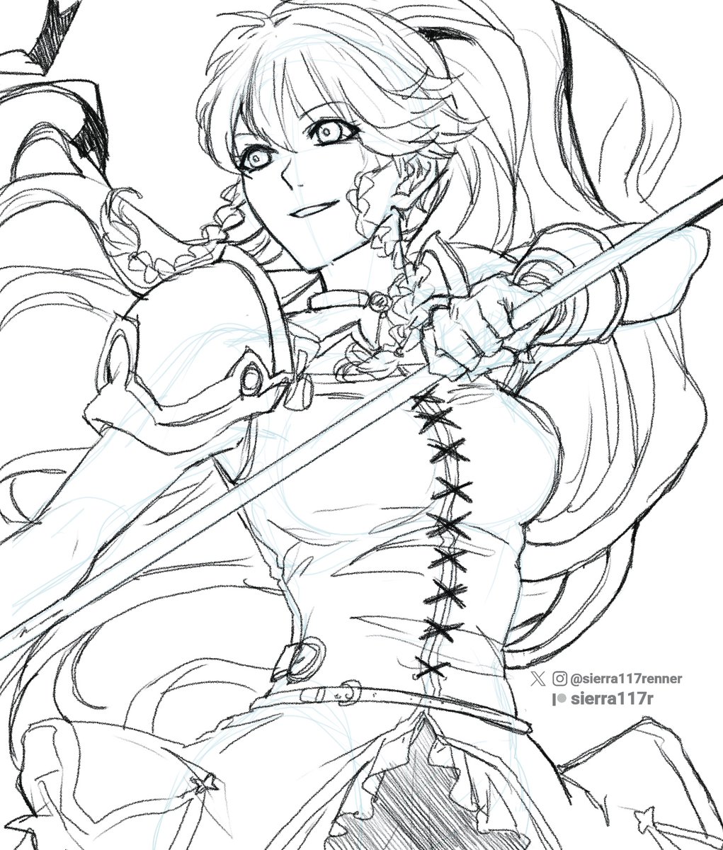 More sketches, sorry for the late. 😅😅 #lucina #tana #fireemblem
