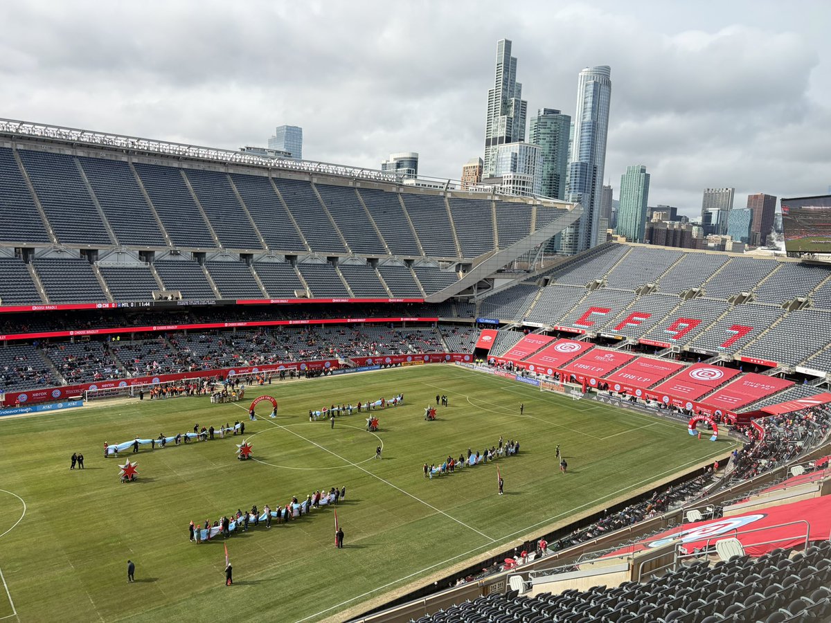 adambelmares32's tweet photo. Currently reporting from Soldier Field for Chicago Fire V. Montréal to kick off the Fire’s 2026 home opener. 

@LMDMediaGroup 
#vamosfire #cf97 #meninred https://t.co/yOFTkQTmAR