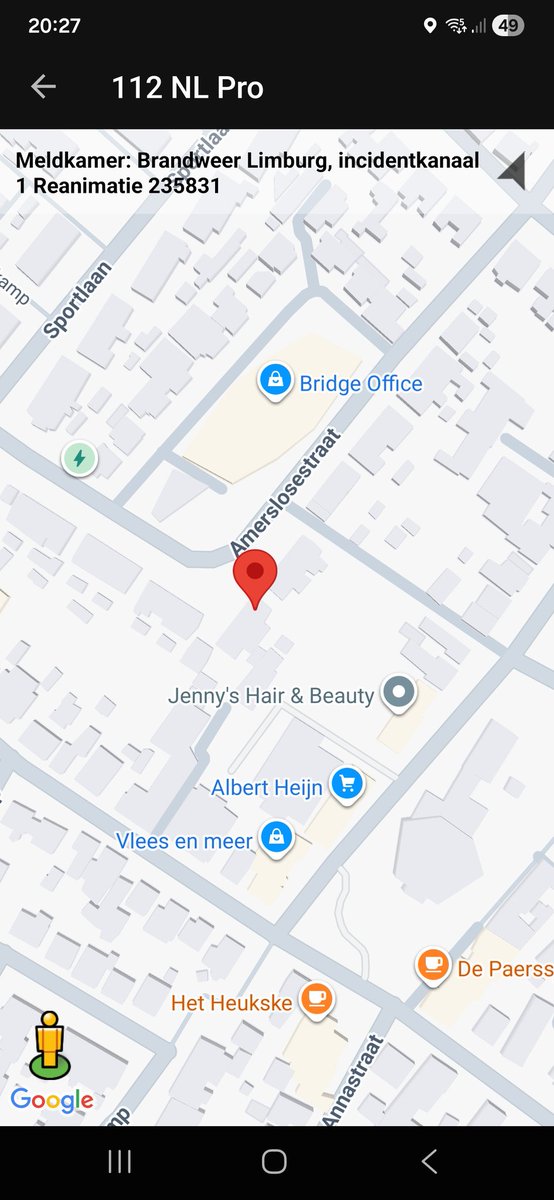 Reanimatie met inzet hulpdiensten in Reuver