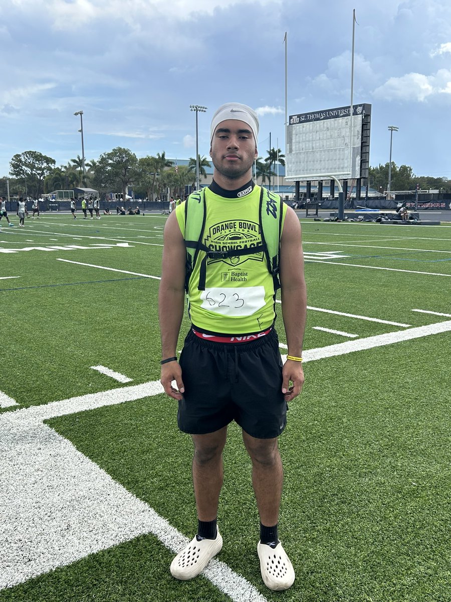matlopez_24's tweet photo. Thank you  @OrangeBowl for a great showcase today
@coachkhalilp 
@STU_Football 
@DoralAcademy_FB https://t.co/WKwMkC0wBy