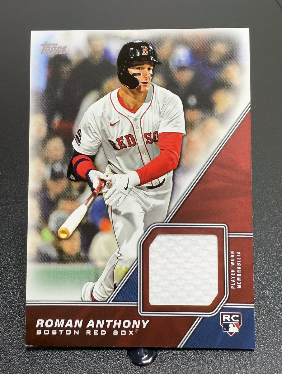 zeros2's tweet photo. Roman Anthony Relic RC 

$50 shipped https://t.co/iymiHyNpQi