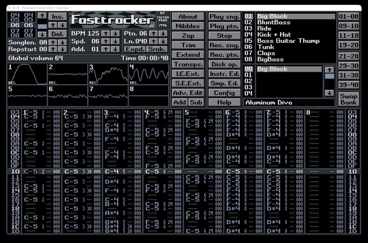 Commodore_lives's tweet image. Fasttracker II clone v2.05 - buff.ly/yu96z8N #mods #music