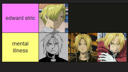pepie_21's tweet photo. my edward elrics tier list https://t.co/FApI3jRyOY