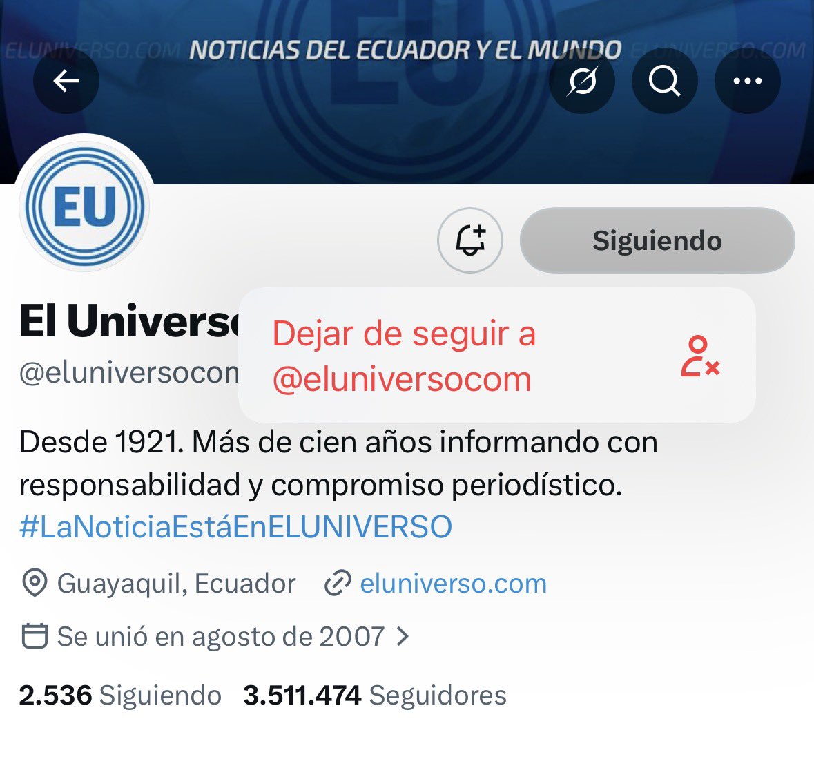 Qué pena en lo que terminó el mayor diario de circulación del país. Ahora es una Data/Dato cualquiera.