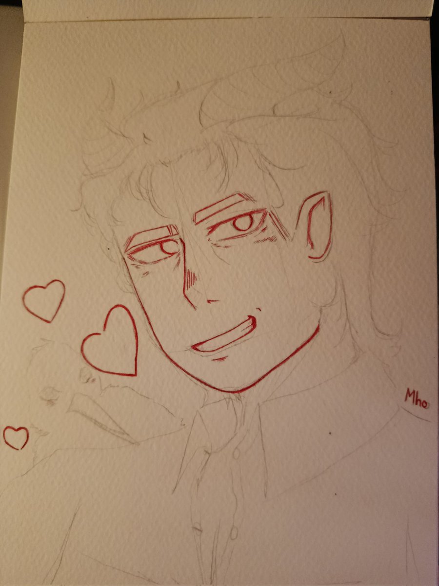 Otro dibujo de mi avatar de roblox 
También lo pintare con acuarelas 
#art