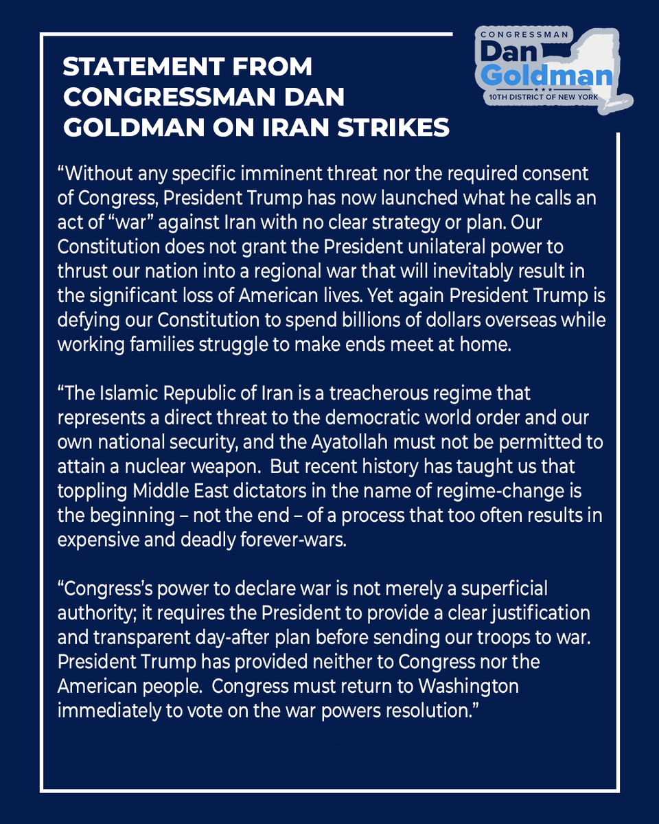 Rep. Dan Goldman tweet media