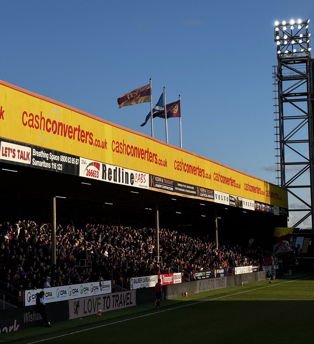 markjxn's tweet photo. What a pleasant afternoon at Fir Park to see Motherwell stroll it. My son’s getting used to this, told him it’s always been this way ���🇲🇰 https://t.co/prV4ORE4yY