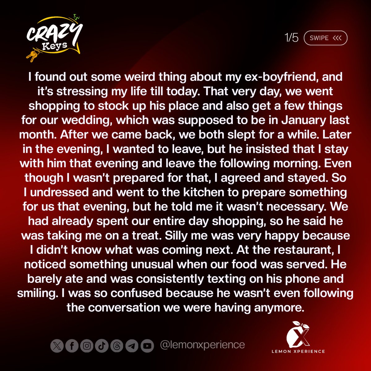lemonxperience's tweet photo. POV: You cancel your wedding because your fiancé is secretly trying to make you “a second wife.”
#lemonx #crazykeys #Jodelandstoryhub https://t.co/MmtUJGRnwa