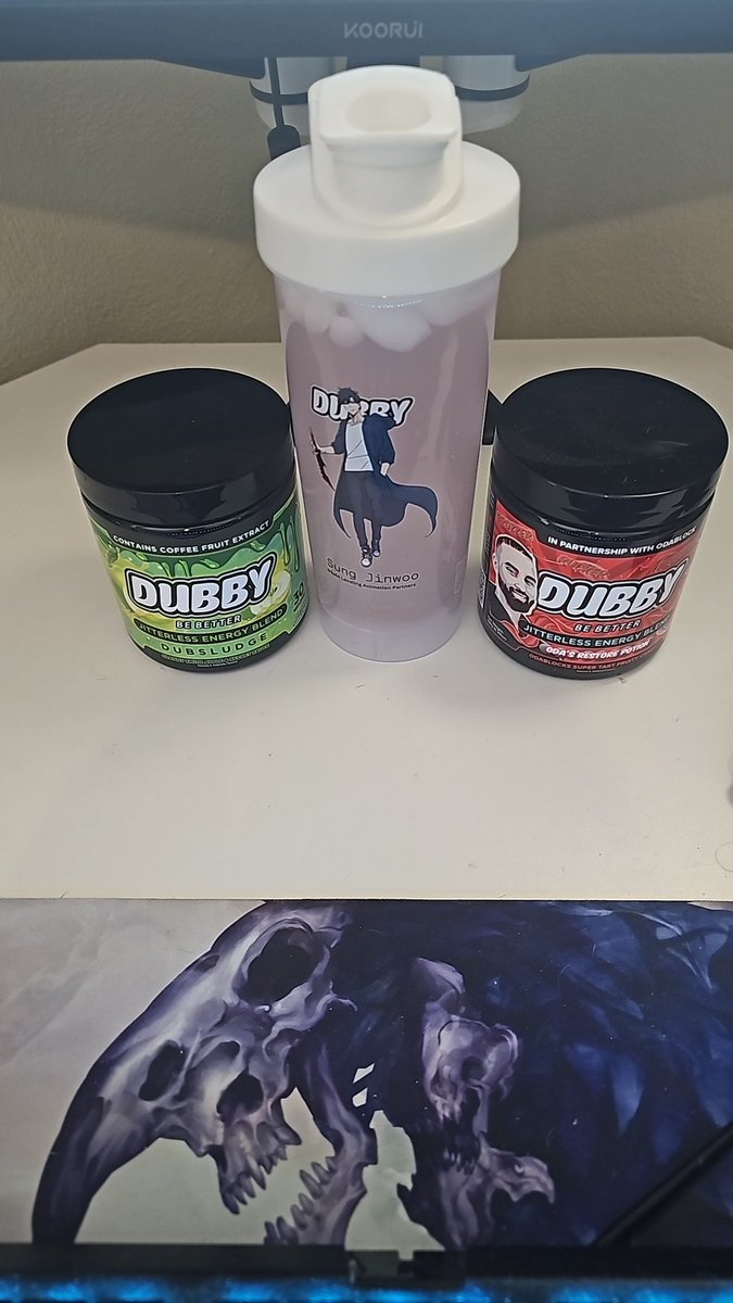 Fr0styDBoneless's tweet photo. Can you guess which @DubbyEnergy flavor we're rocking with today?! ๐ค๐ค๐ค #DubbyEnergy #DubSludge #OdasRestorePotion https://t.co/w4JTtysPwf
