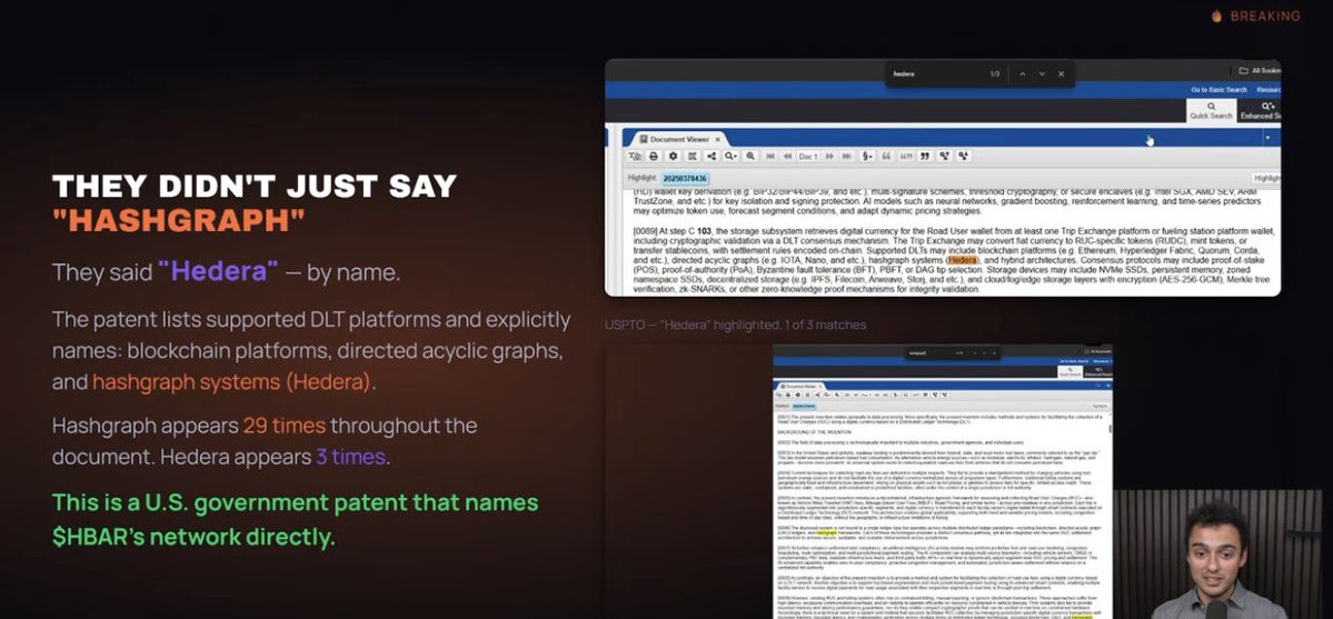 🚨BREAKING: New U.S. Government patent reveals that the safety monitoring of all vehicles in the U.S. will be done on $HBAR