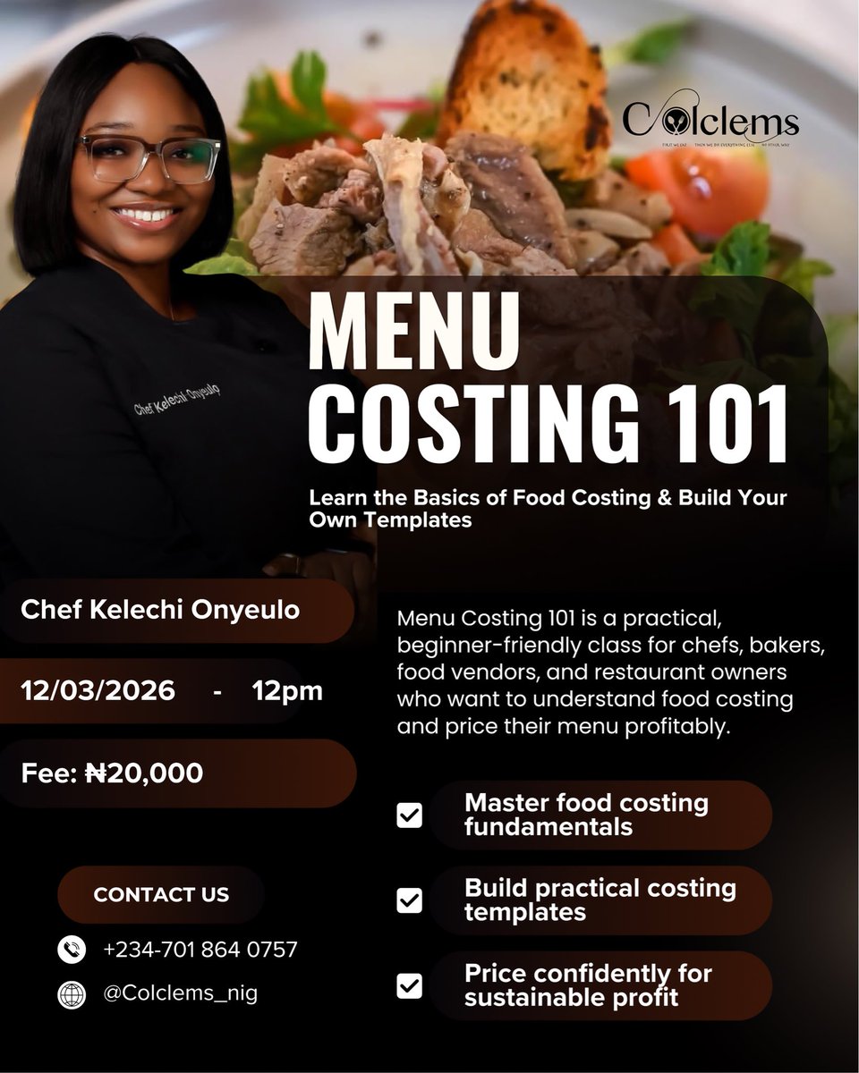 TheChefKIKI's tweet photo. Its back again!!! A lot of food vendors and bakers reached out that they missed my last class so please if this pops up on your feed please retweet!! These class is the beginning of a series of classes with practical guides to help your business. 
See you in class!! https://t.co/1rhjVRZMGp
