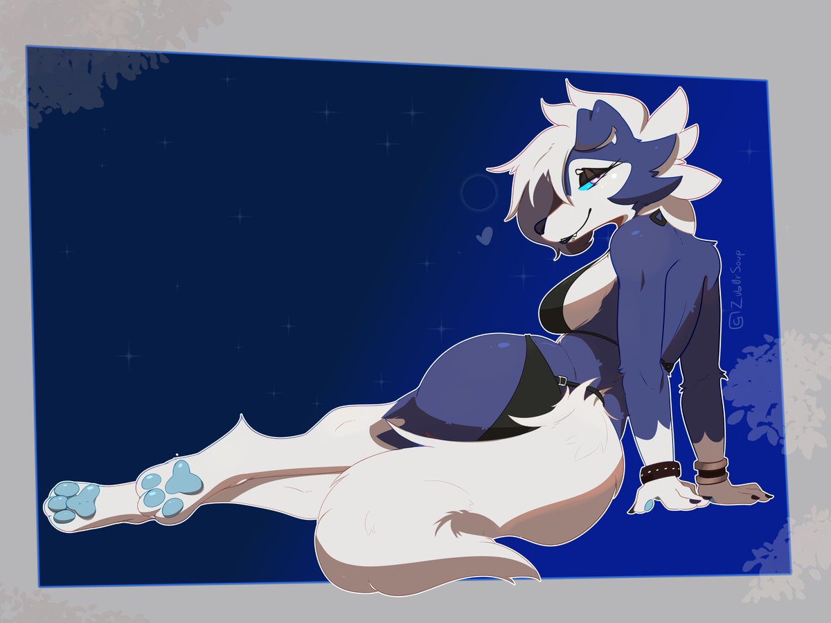 Zub0rSoup's tweet photo. [oc] She knows you´re looking ~ 🐺🌙 https://t.co/TbiEjrvdsc