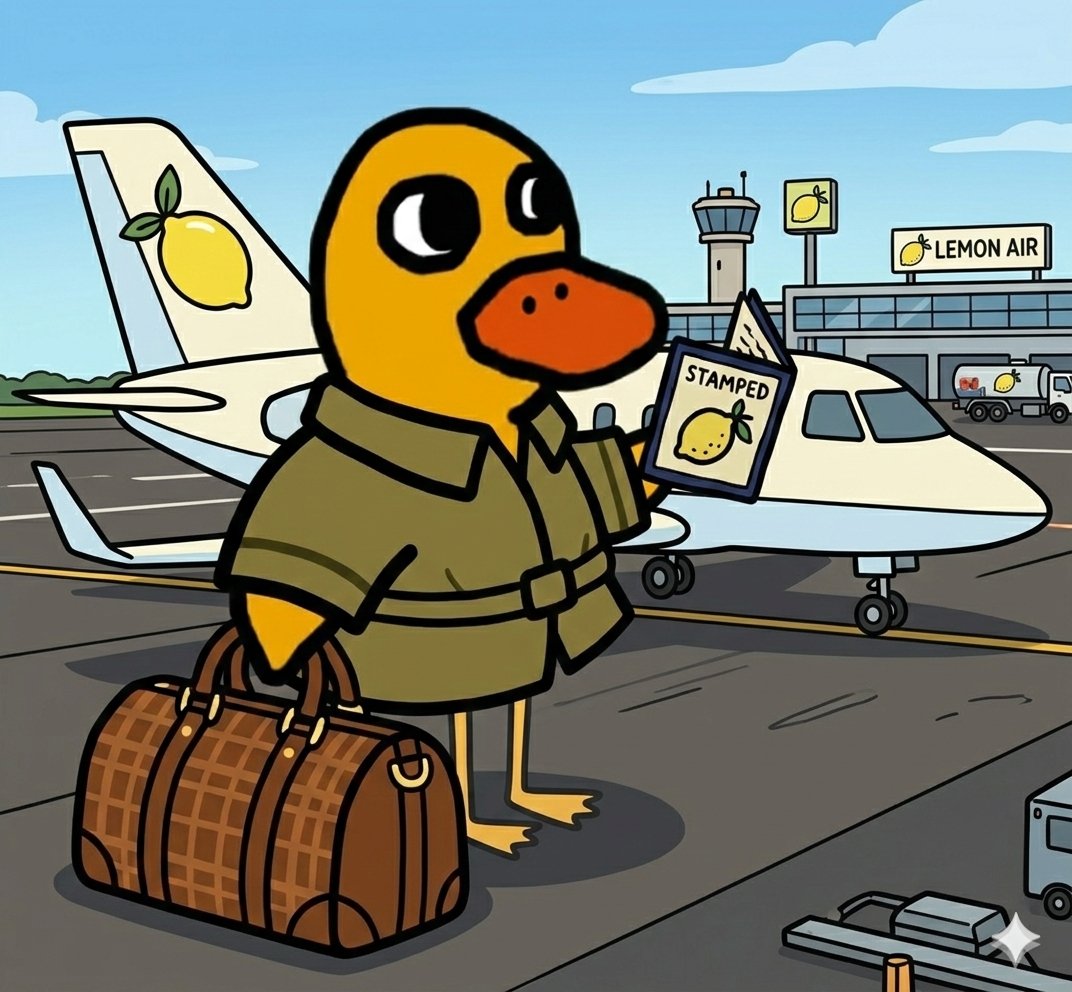VLemonLiquidity's tweet photo. World tour loading.
From timelines to terminals.
From memes to movement.
Liquidity doesn’t stay still.
$DUCK ✈️🍋

#memecoins #CryptoNews #Altcoins #DeFi #100xGem #Bullish #Blockchain #Web3Community #Trending #FOMO https://t.co/8zDk08JDBP