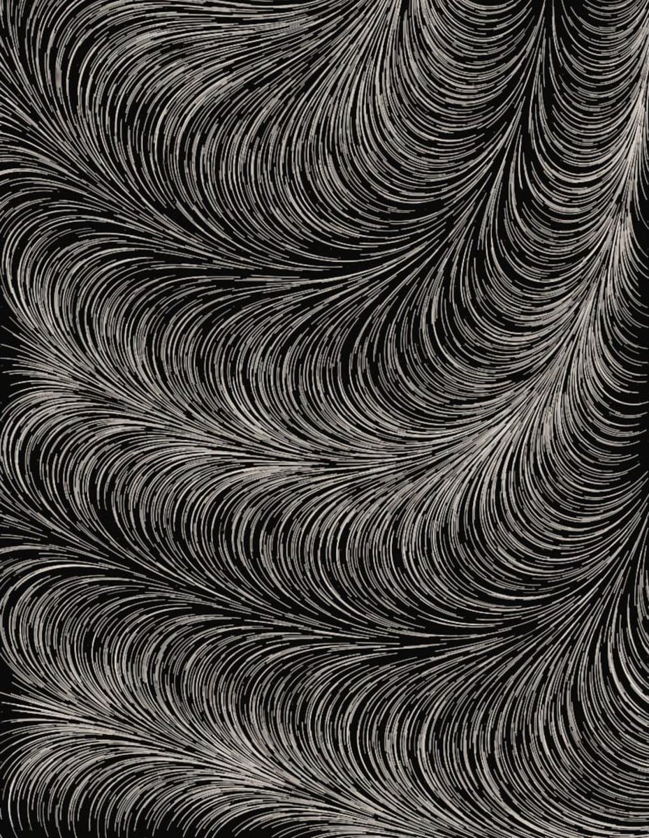 Directions we're exploring for an upcoming series. Monochrome flow fields — textured, layered, every seed unique.