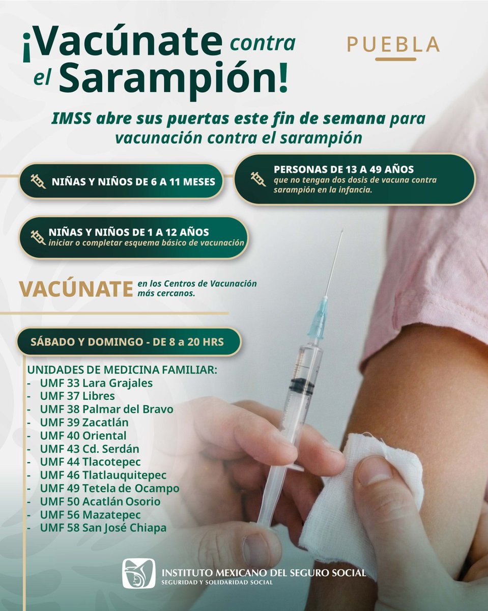 Aquí pueden vacunarse contra el sarampión