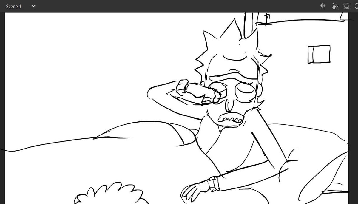 prime_rick_HAHA's tweet image. I think everyone has already understood that I decided to try once again to draw a couple of sketches for animation in Adobe Animate 🫣‼️ #rickAndMorty #sketches #au