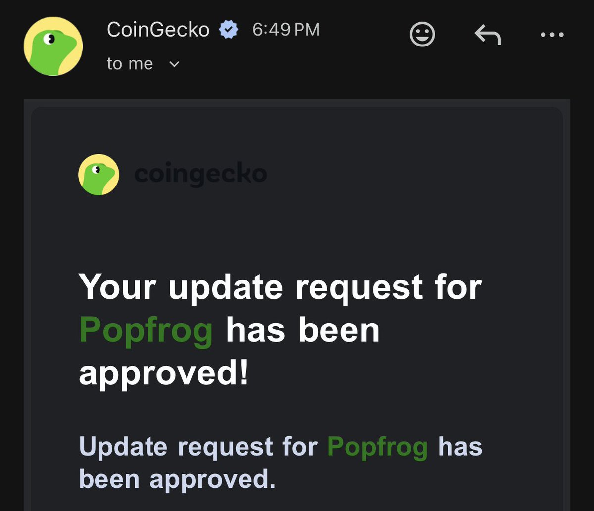 POPFROG tweet media