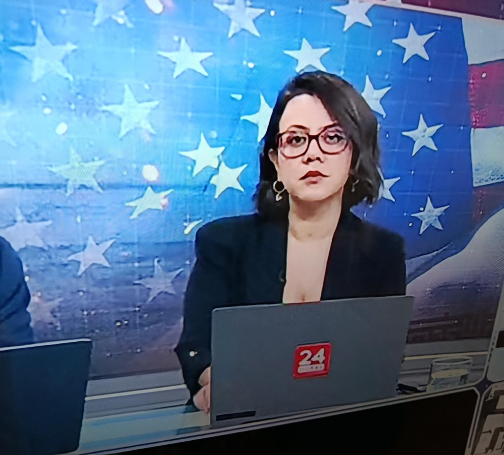 La información de <a href="/24HorasTVN/">24 Horas</a> es una vergüenza la televisión pública chilena,  pone de fondo una bandera de un país extranjero y con una periodista extranjera,  que además emitió noticias sin confirmar, TVN está en crisis y deben cerrar esa señal q' no tiene ninguna rigurosidad