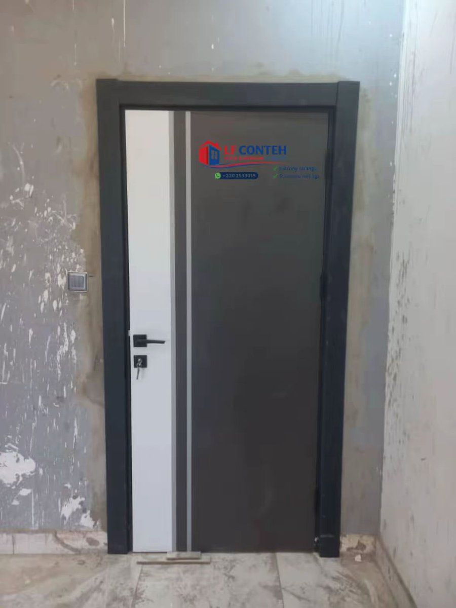 Lfdoorconcept's tweet photo. At LF Conteh Door &amp; Window Concept, we don’t just install doors — we deliver quality, durability, and peace of mind.

✨Water resistant &amp; Anti termite frames
✨ Free Delivery
✨ Free Installation
✨ Premium Craftsmanship

Contact us today on +220 293 3015 / +220 4578275 https://t.co/b2EYvs5d7e
