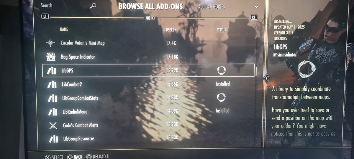 Stepaside15's tweet photo. @BethesdaSupport @TESOnline I am trying reinstall addons but it keeps installing and started have ingame big lags it is already over 5 minutes. Could you have a look on it? Ps5 eu. https://t.co/oWmehbcWXA