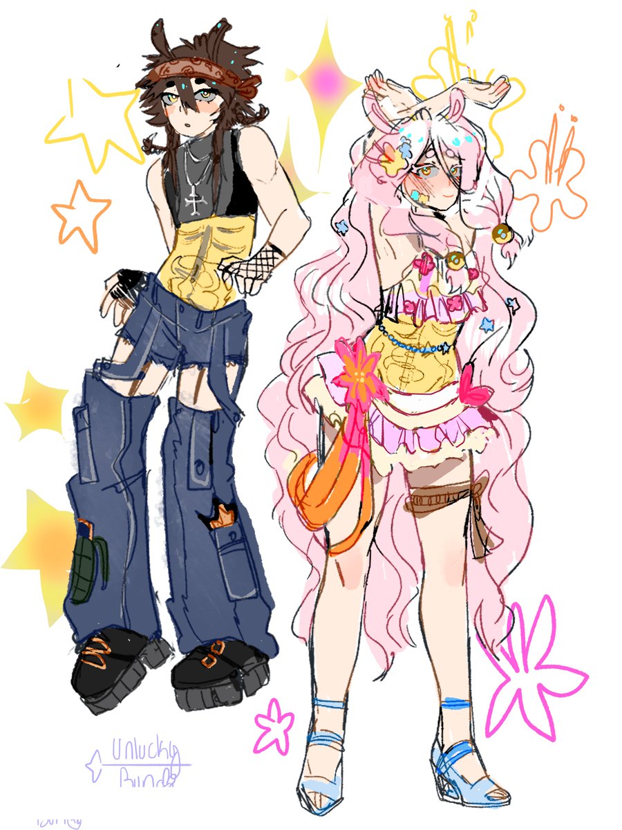 I love this desings i made for mi bnha oc´s