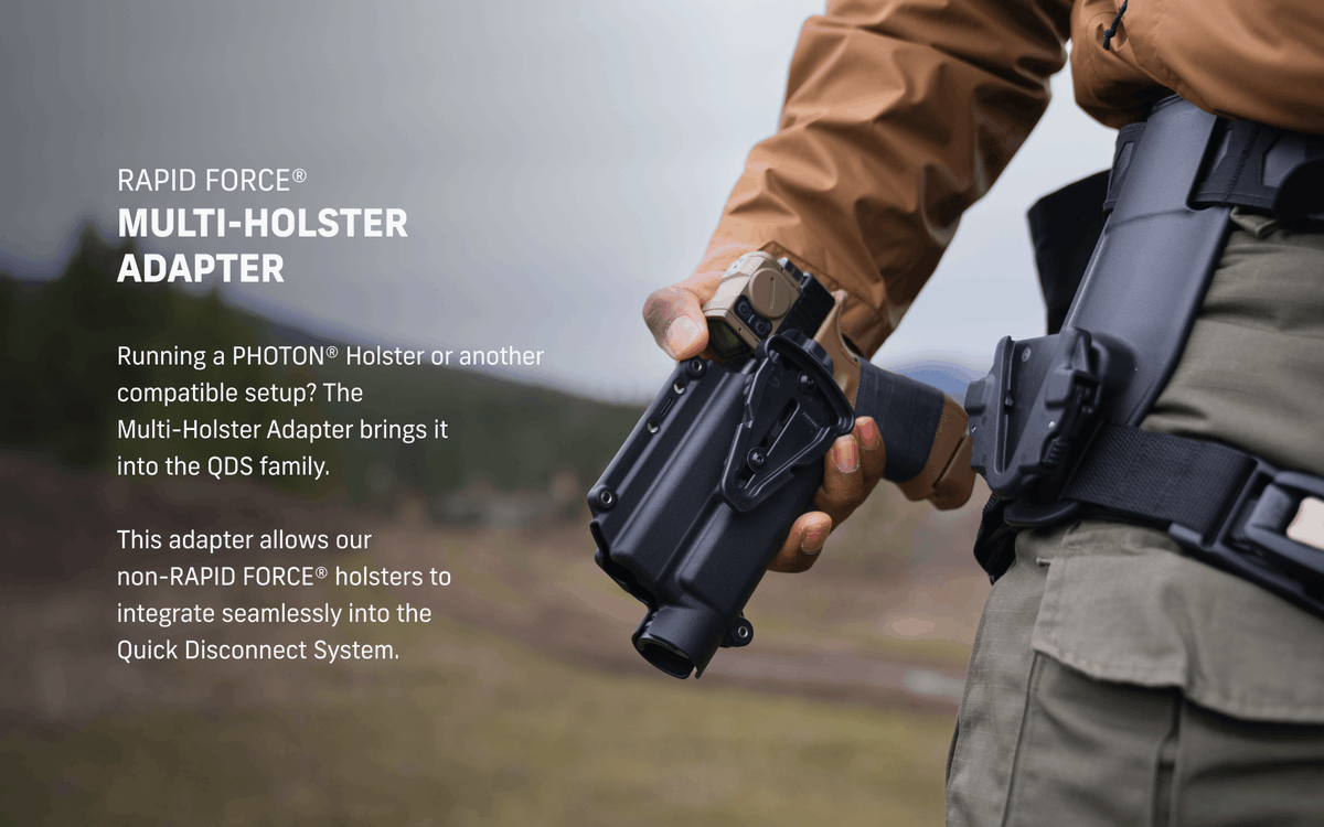 AlienGHolsters's tweet photo. Your gear should work as hard and move as seamlessly as you do. That’s why we created the RAPID FORCE® Quick Disconnect System. https://t.co/R9LFwjO9IL