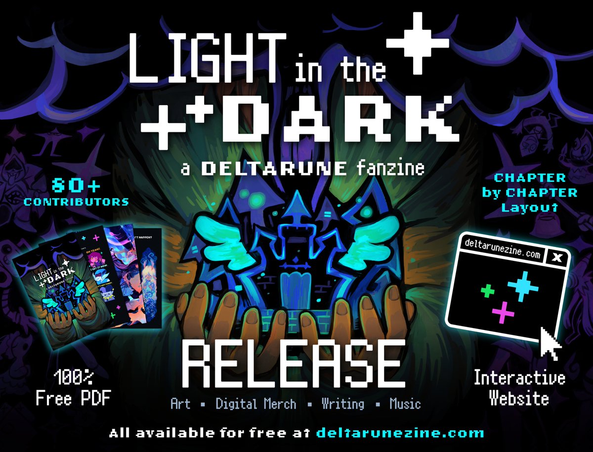 AT LAST
THE DAY IS FINALLY HERE.

A SPECIAL CONNECTION.
HOPE AMIDST DESPAIR.
A LIGHT IN THE DARK.

WE HOPE YOU ENJOY
WHAT WE HAVE TO OFFER.

DELTARUNEZINE.COM