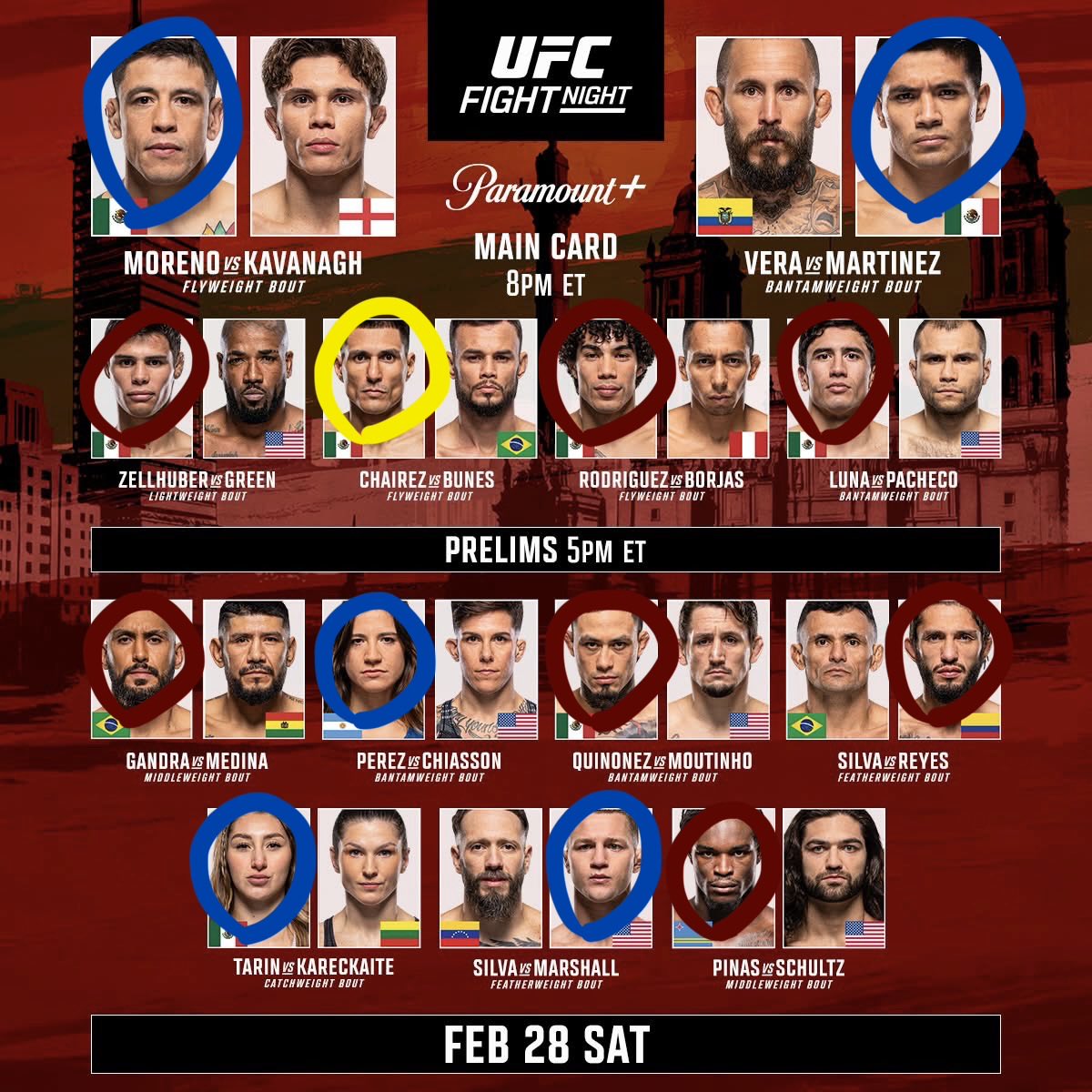 #UFCMexicoCity Picks