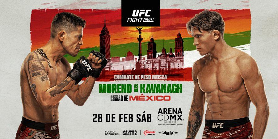 mx_tickets's tweet photo. 🚨Hoy llega la UFC de nuevo a la Ciudad de México!! Si quieren ir hoy a la Arena CDMX pueden buscar boletos desde $662 pesitos acá👇

🔗LINK: https://t.co/SMoEQb3pxz

#ufc #moreno #fightnight #ticketsmx https://t.co/hlWxuGwM85