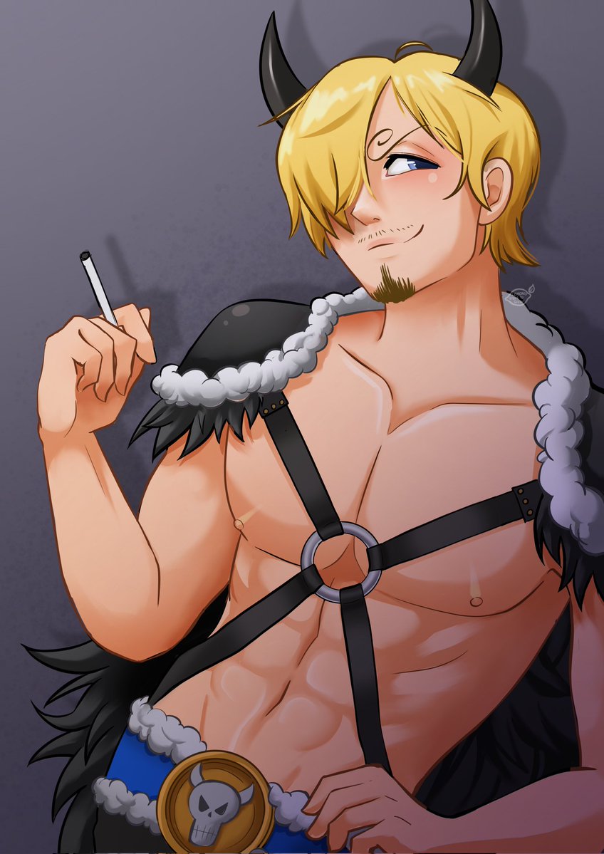 Here's my 4th sanji drawing on the lead up to his birthday :3 here's him in his beast pirates outfit 
#sanji #onepiece