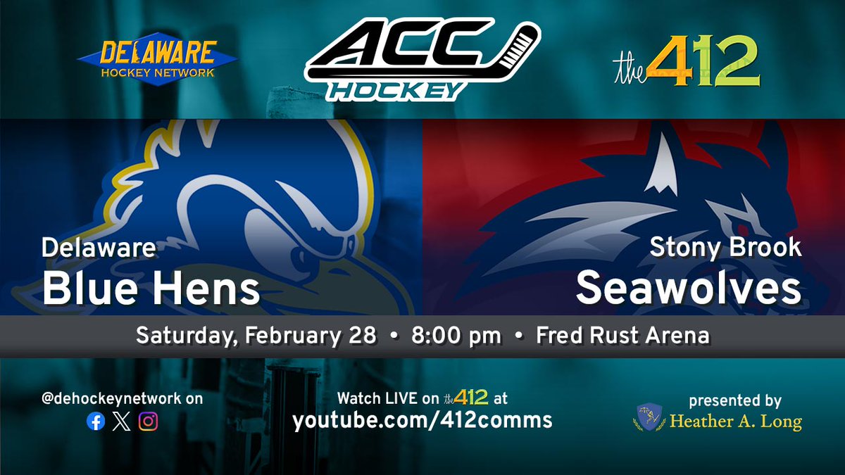 DEHockeyNetwork's tweet photo. It's Semifinal Saturday!

Here are today's #ACCHockey broadcast links:

@UDHockey vs. @SBUHockey (now 8pm): https://t.co/gEzkbv5g1h
@syracusehockey vs. @hockeyclubpitt (now 6pm, no commentary): https://t.co/t3UBteWnvX https://t.co/T6DKIhStWC