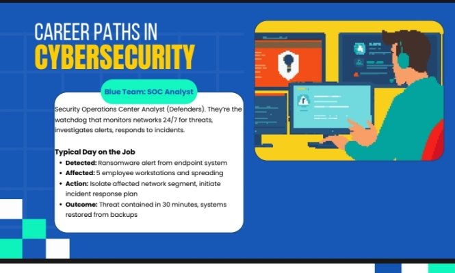 blessingAgb12's tweet photo. 30 DAYS LEARNING CHALLENGE 
DAY 13:CYBER MONITORING.

Before now,i didn't know that there are such people that monitors the cyber space 24/7 to detect, report and block cyber threat.

With @TechSphereAcad SOC analyst is the career path i have chosen.

#30DayOfTech #LearningWithTS https://t.co/O2sU9LPEeF