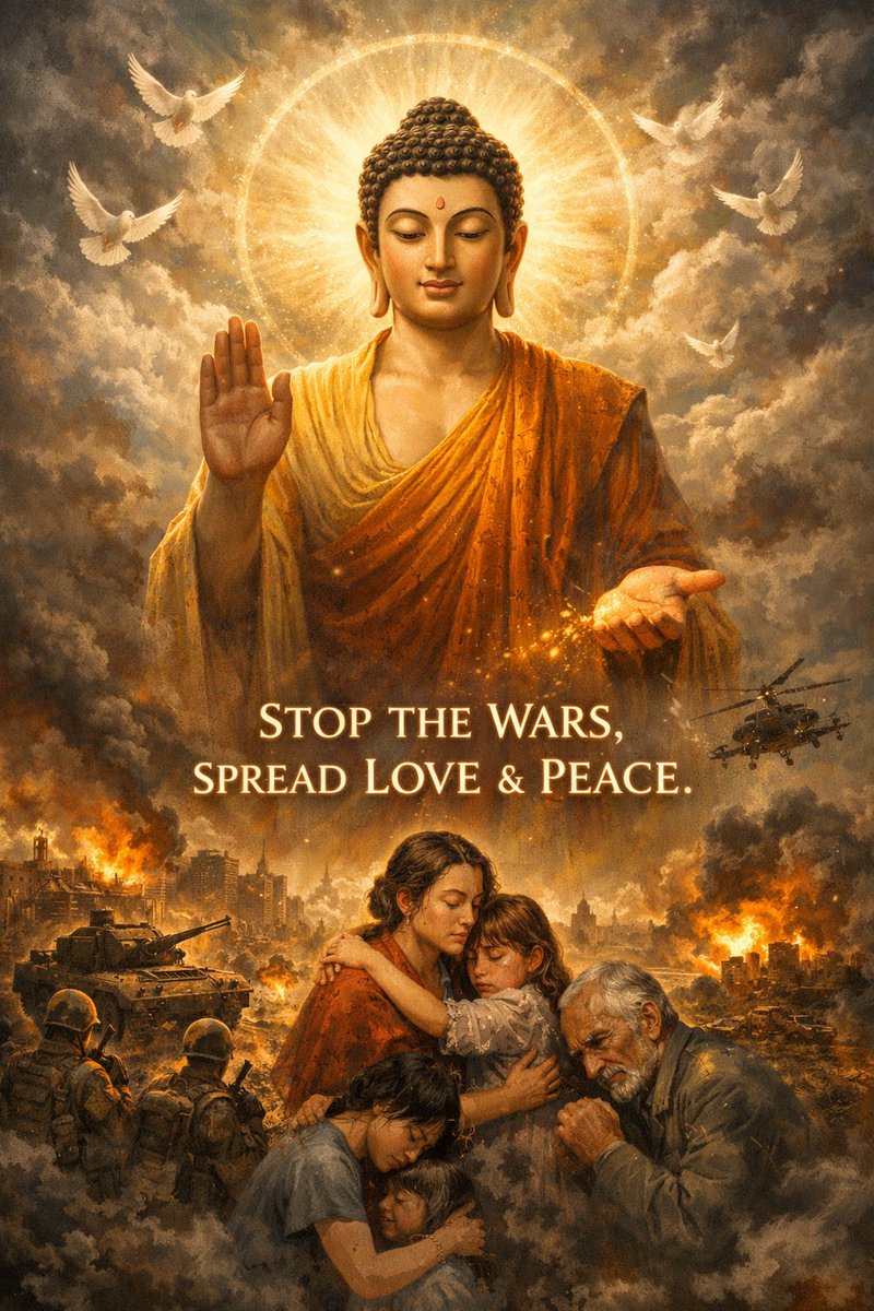 नमो अमिताभा 🙏🏼☸️🪷🕉️
I bow down to the greatest teacher ever born on the face of this planet. Pls stop the killings 🙏🏼
#Buddha #buddhaforpeace #Peace #peaceispossible #STOPWAR