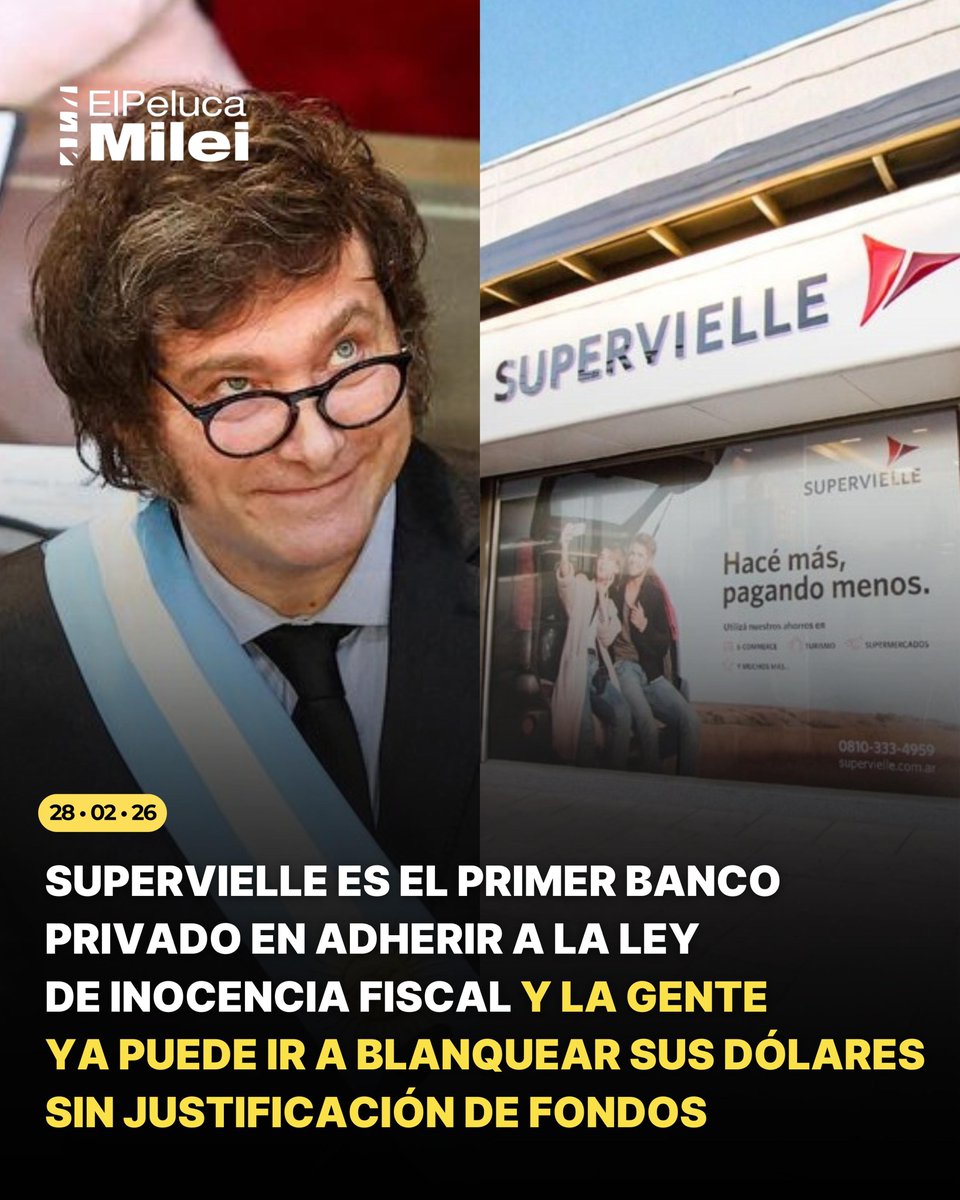 Supervielle habilitó el depósito de dólares por la Ley de Inocencia Fiscal y la gente que adhiera al régimen simplificado de Ganancias ya puede depositar sus dólares sin que te pidan justificación alguna.