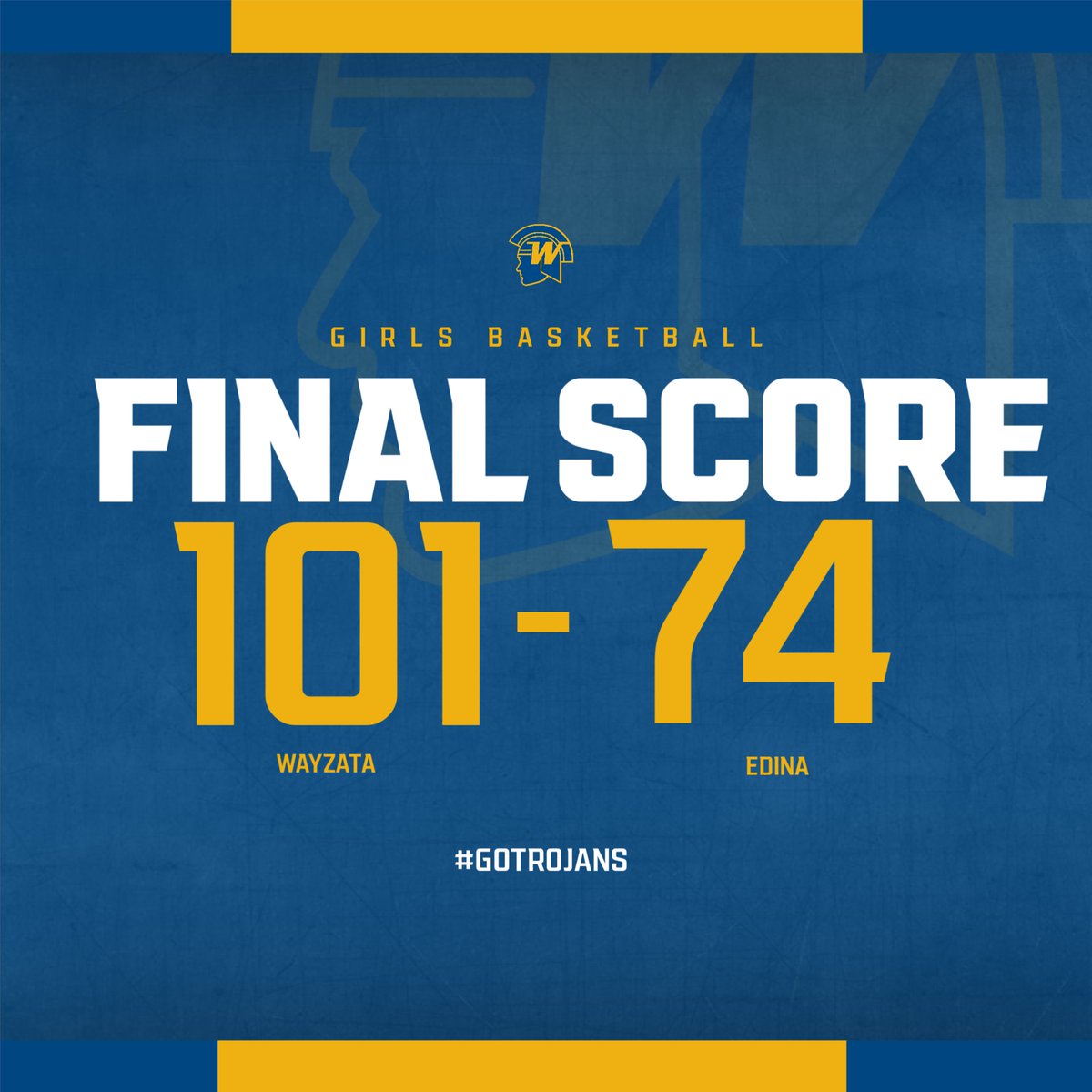 Final score! Trojans are heading to the Section Final game!!