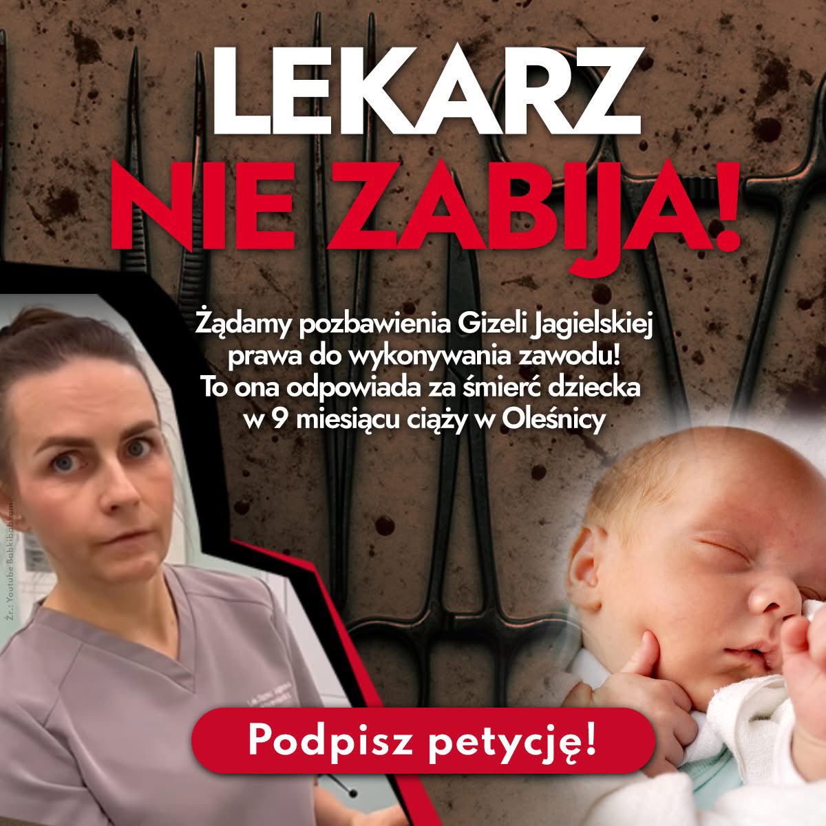 ❌Lekarz nie zabija‼️
🖊️Podpisz petycję lekarzniezabija.pl