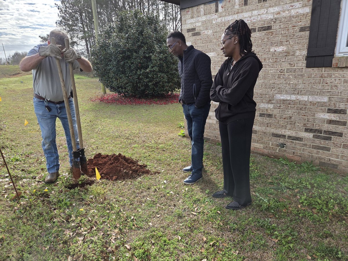 DrBobBullard's tweet photo. It’s ironic the same week my recent interview, “I will continue the fight for environmental justice in Black communities,” was published in Nature, I was in Elba, Alabama’s Black #Shiloh community investigating an underground gas #pipeline located approximately five feet from the home of Pastor Timothy Williams. Due to nearly eight years of constant #flooding caused by a flawed Alabama DOT construction of US 84, the Williams’ home has sunk two feet into the ground. This ongoing ground subsidence and soil instability pose a severe structural risk and a life-safety hazard, as the home continues to sink toward the pipeline.

Despite multiple requests via the 811 Pipeline Hotline, Southeast Gas 
Company has only provided surface yellow flag markings that have fluctuated between five and seven feet from the house. Given the severity of the soil instability and the risk of structural collapse, Pastor Williams is requesting that the gas company physically dig to locate and mark the exact position of the pipeline and evaluate the stability of the soil supporting it.

The delayed response from Southeast Gas Company and #ALDOT regarding this potential hazard is unacceptable. All communities deserve equal protection under the law, and the situation in Shiloh must be treated with the urgency it deserves to ensure the safety of this family. The Bullard Center at Texas Southern University stands with the Shiloh homeowners fighting for #environmentaljustice.
Nature https://t.co/9V6ZfDy1DO @BullardCenter @Texassouthern @Nature @SoutheastALGas @ALDOT #Justiceforshiloh #Justcompensation #civilrights
#HBCU #HBCUalum