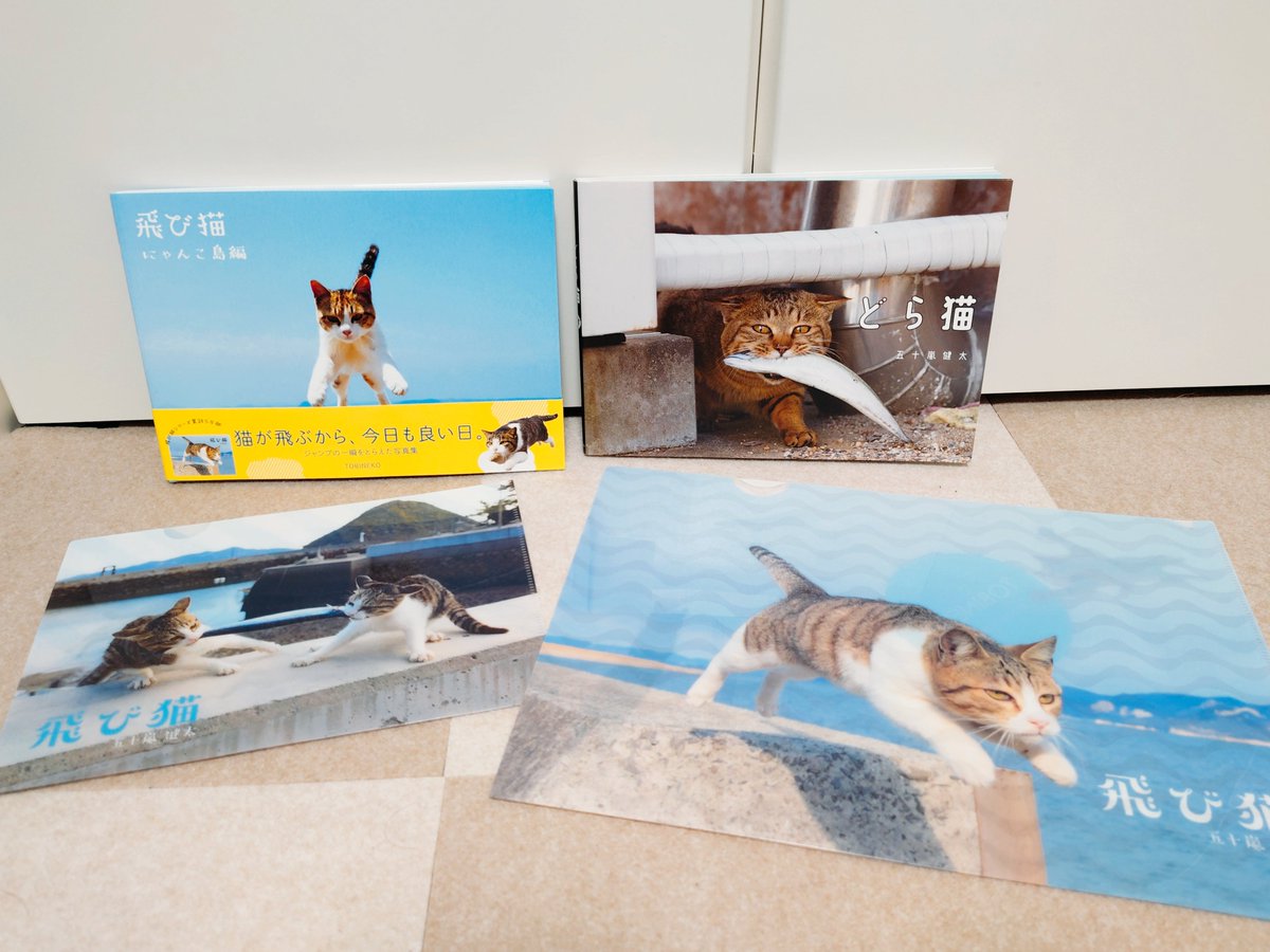 五十嵐さん(<a href="/igarashikenta/">五十嵐健太@飛び猫®︎</a> )の猫写真集を2冊、こちら購入させて頂きました。
クリアファイル付きで、本にサインまで頂けて嬉しい!
ダイナミックで生き生きとした猫ちゃんの写真が何枚もあってどれも凄くいい写真です。
3/4(水)まで開催されているとの事ですので、皆様ぜひ🐱