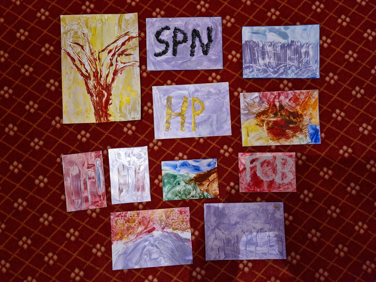 FC_Bayern_Kati's tweet image. Ich war heute bei einem Encaustic Malkurs. Das sind die Bilder die ich gemalt hab. 😃 #Encaustic